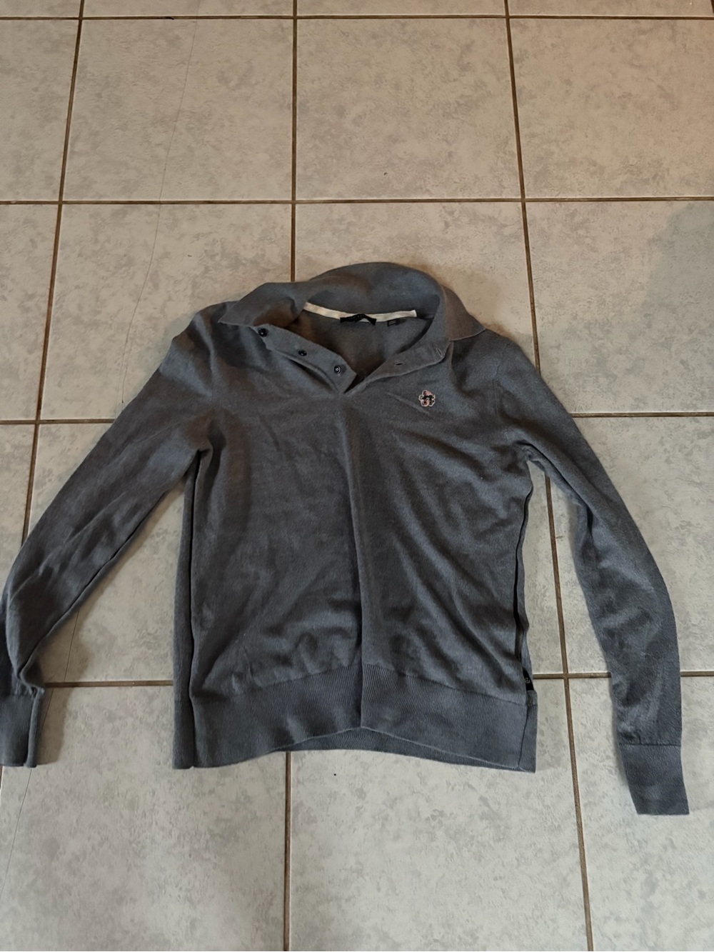Ted Baker Gray Knit Pullover Sweater